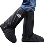 1 pair Black Waterproof Rain Boot Shoe Cover with reflector