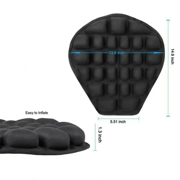 Motorcycle Seat Memory Foam Cushion Breathable Non-Slip Seat Cover for touring & long riding