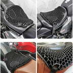 Motorcycle Honeycomb Gel Seat Cushion Decompression Cover Shock Absorbing Relief Air Mesh Cushions with Cover
