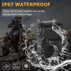 Motorcycle Metal Switch Waterproof Double Point Switch for Bike Headlight High Low Beam 1 Pc