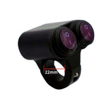 Switch Assembly SA26 – Aluminium Body – 2 Device ON OFF Button – LED Light – Motorcycle