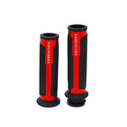 Universal BARRACUDA Aluminum Motorcycle Handle Bar Soft Grips CNC 7/8" 22mm - RED