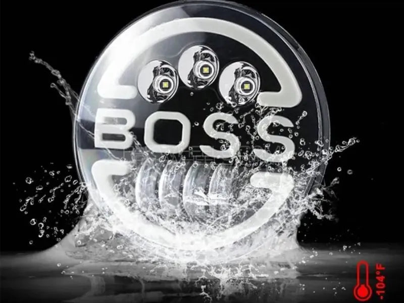 Boss Headlight Round Beam Model For Jeep Wrangler