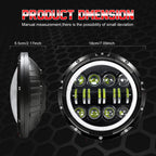 Hot Sale 7" Led Headlights 60w Round High Low Beam Angel Eye Motorcycle Headlight for jeep Truck Motorcycle